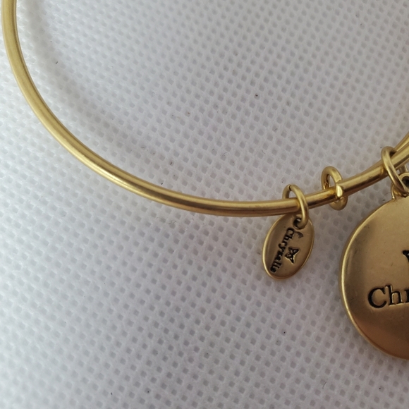 Chrysalis "Santa Claus" Gold Plated Expandable Bangle Bracelet - Picture 3 of 5